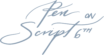 penscript on 6th logo